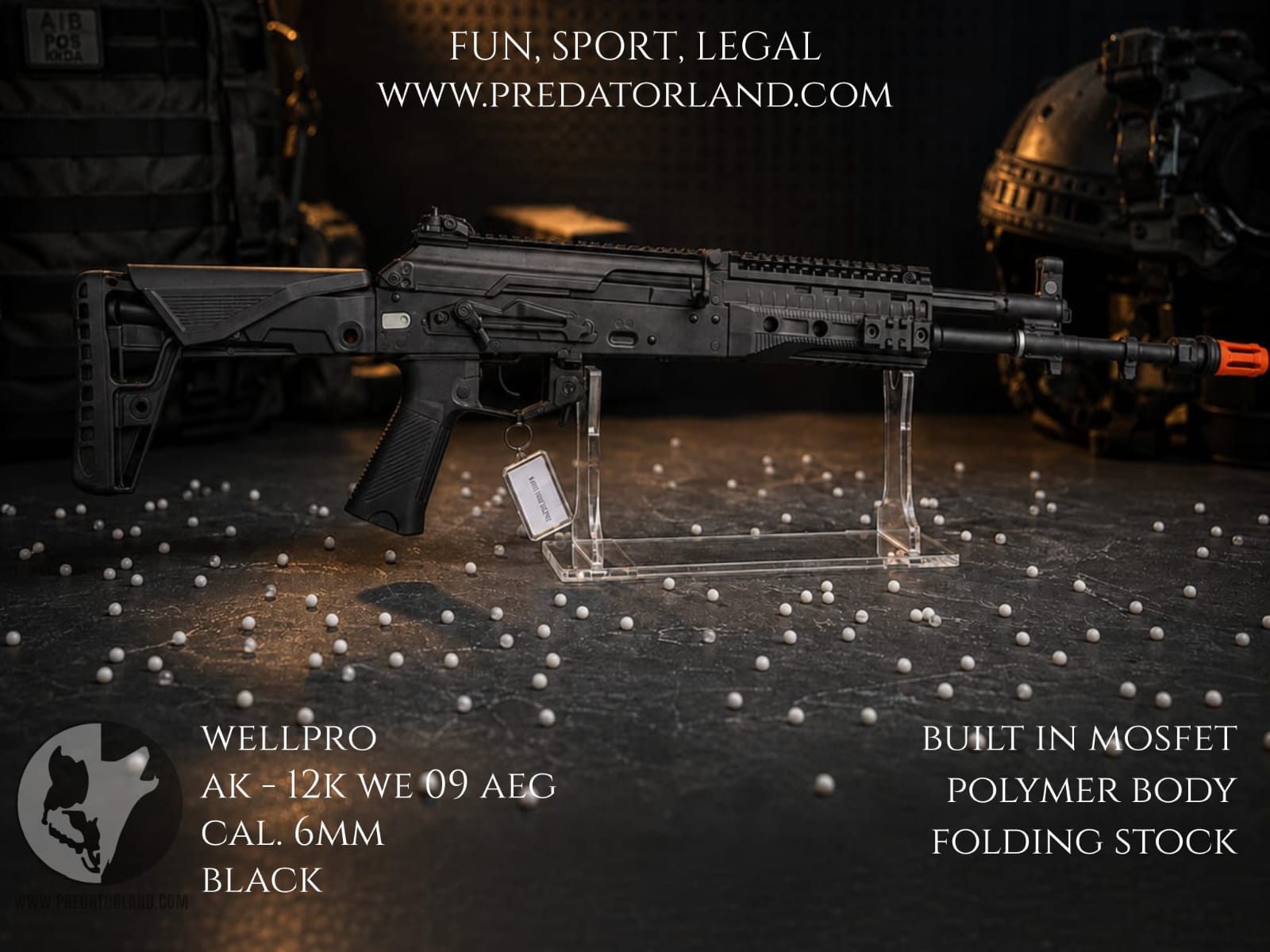 Wellpro AK-12K WE09 AEG Black